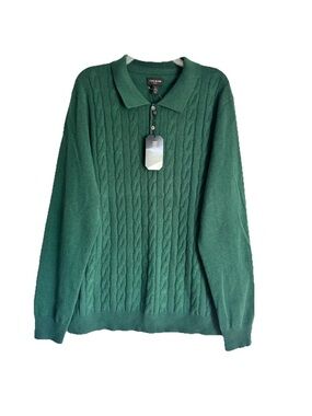 NWT Club Room Luxury Cable Knit 100% Cashmere Sweater